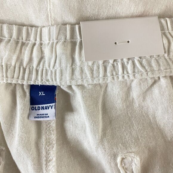 New Old Navy High-Waisted Wide-Leg Linen-Blend Pants Women's Size XL - Picture 4 of 8